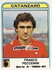 Sticker Franco Peccenini - Calciatori 1980-1981 - Panini