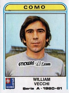 Sticker William Vecchi - Calciatori 1980-1981 n. 136 - Panini
