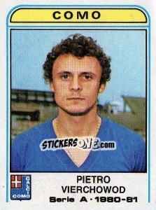 Sticker Pietro Vierchowod - Calciatori 1980-1981 - Panini