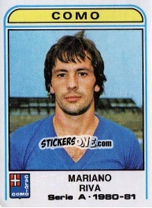 Cromo Mariano Riva - Calciatori 1980-1981 - Panini