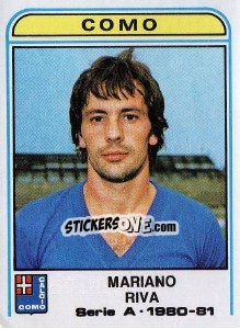 Sticker Mariano Riva - Calciatori 1980-1981 n. 140 - Panini
