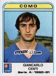 Sticker Giancarlo Centi - Calciatori 1980-1981 n. 141 - Panini