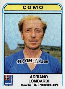 Sticker Adriano Lombardi - Calciatori 1980-1981 n. 142 - Panini