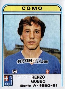 Cromo Renzo Gobbo - Calciatori 1980-1981 - Panini