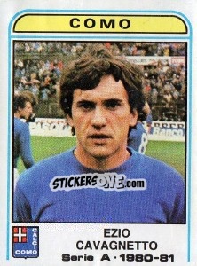 Sticker Ezio Cavagnetto - Calciatori 1980-1981 - Panini