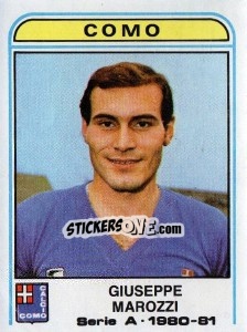 Sticker Giuseppe Marozzi - Calciatori 1980-1981 n. 148 - Panini