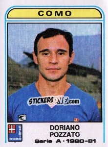 Sticker Doriano Pozzato - Calciatori 1980-1981 - Panini