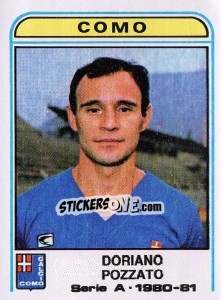Sticker Doriano Pozzato - Calciatori 1980-1981 n. 150 - Panini