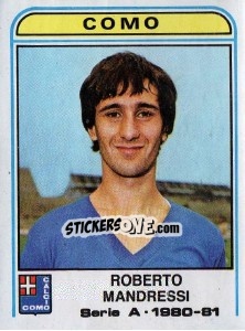 Cromo Roberto Mandressi - Calciatori 1980-1981 - Panini