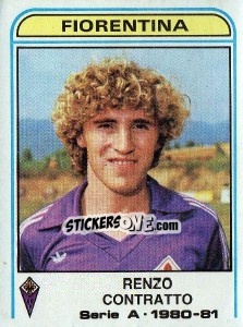 Sticker Renzo Contratto - Calciatori 1980-1981 n. 157 - Panini