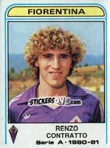 Figurina Renzo Contratto - Calciatori 1980-1981 - Panini