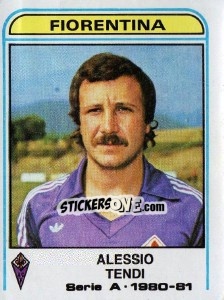 Sticker Alessio Tendi - Calciatori 1980-1981 n. 159 - Panini