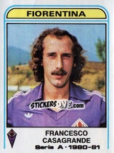 Sticker Francesco Casagrande - Calciatori 1980-1981 n. 160 - Panini