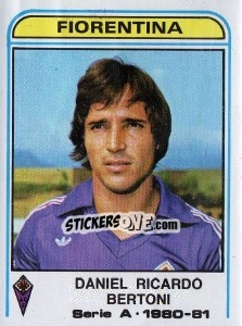Sticker Daniel Ricardo Bertoni - Calciatori 1980-1981 n. 164 - Panini