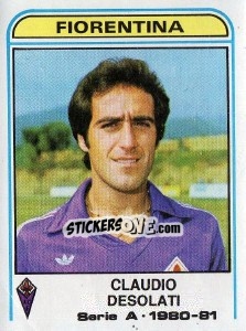 Sticker Claudio Desolati - Calciatori 1980-1981 n. 165 - Panini