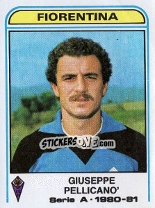 Sticker Giuseppe Pellicano - Calciatori 1980-1981 n. 166 - Panini