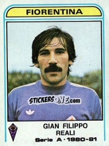Sticker Gian Filippo Reali - Calciatori 1980-1981 n. 167 - Panini