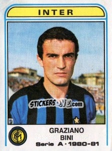 Sticker Graziano Bini - Calciatori 1980-1981 - Panini