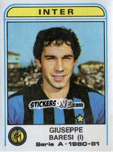 Sticker Giuseppe Baresi - Calciatori 1980-1981 - Panini