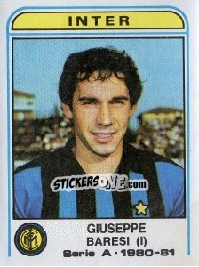 Figurina Giuseppe Baresi - Calciatori 1980-1981 - Panini