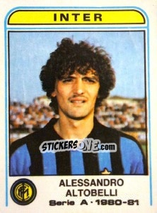 Sticker Alessandro Altobelli - Calciatori 1980-1981 - Panini