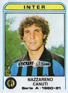 Sticker Nazzareno Canuti - Calciatori 1980-1981 - Panini