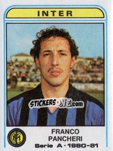 Sticker Franco Pancheri - Calciatori 1980-1981 n. 187 - Panini