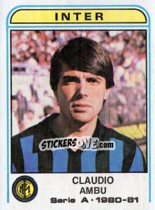 Figurina Claudio Ambu - Calciatori 1980-1981 - Panini