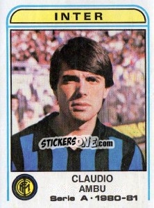 Sticker Claudio Ambu - Calciatori 1980-1981 n. 189 - Panini