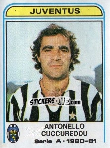 Sticker Antonello Cuccureddu - Calciatori 1980-1981 - Panini