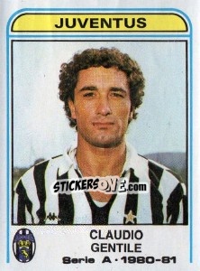 Figurina Claudio Gentile - Calciatori 1980-1981 - Panini