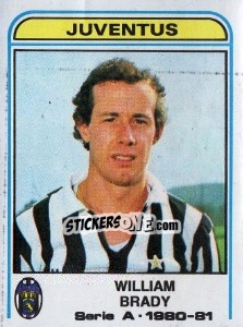 Sticker Liam Brady - Calciatori 1980-1981 - Panini