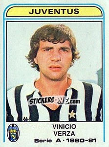 Sticker Vinicio Verza - Calciatori 1980-1981 - Panini