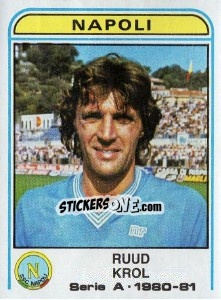 Sticker Ruud Krol - Calciatori 1980-1981 - Panini