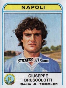 Sticker Giuseppe Bruscolotti - Calciatori 1980-1981 n. 214 - Panini
