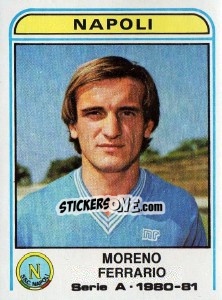 Sticker Moreno Ferraro - Calciatori 1980-1981 n. 215 - Panini