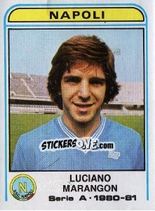 Sticker Luciano Marangon - Calciatori 1980-1981 n. 216 - Panini