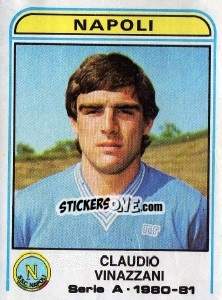 Sticker Claudio Vinazzani - Calciatori 1980-1981 n. 218 - Panini