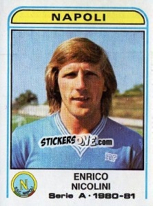 Sticker Enrico Nicolini - Calciatori 1980-1981 - Panini