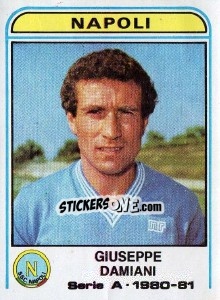 Sticker Giuseppe Damiani - Calciatori 1980-1981 n. 220 - Panini