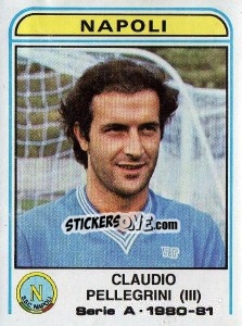 Sticker Claudio Pellegrini - Calciatori 1980-1981 - Panini