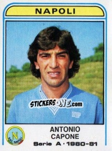 Figurina Antonio Capone - Calciatori 1980-1981 - Panini