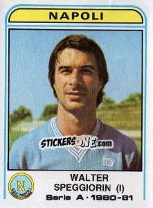 Sticker Walter Speggiorin - Calciatori 1980-1981 - Panini