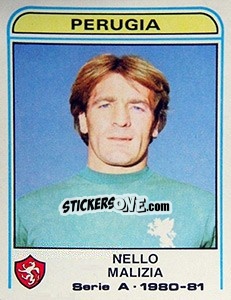 Sticker Nello Malizia - Calciatori 1980-1981 n. 231 - Panini