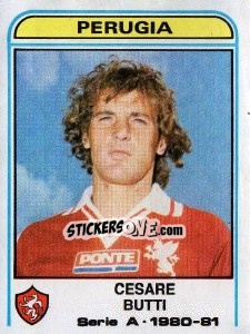 Sticker Cesare Butti - Calciatori 1980-1981 - Panini