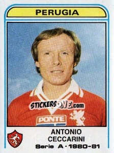 Sticker Antonio Ceccarini - Calciatori 1980-1981 n. 243 - Panini