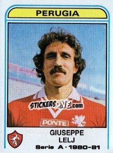 Sticker Giuseppe Lelj - Calciatori 1980-1981 n. 244 - Panini