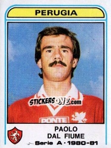 Sticker Paolo Dal Fiume - Calciatori 1980-1981 - Panini