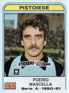Cromo Poerio Mascella - Calciatori 1980-1981 - Panini