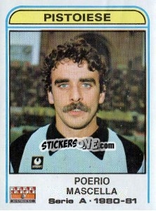 Sticker Poerio Mascella - Calciatori 1980-1981 n. 250 - Panini